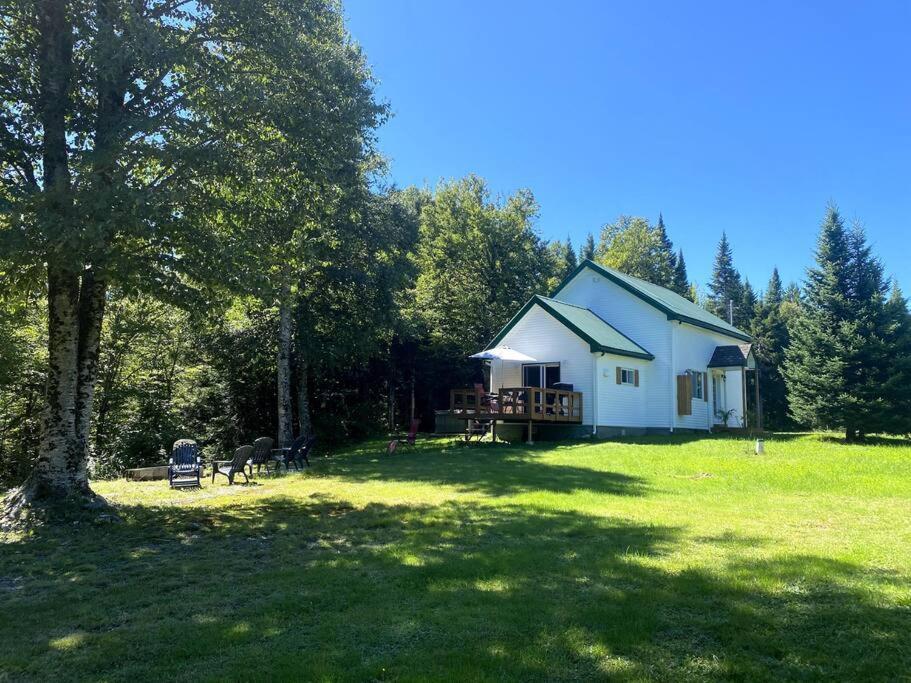 Le Jazz- Chalet Rustique/Chic Avec Spa Notre-Dame-Des-Bois Exterior foto