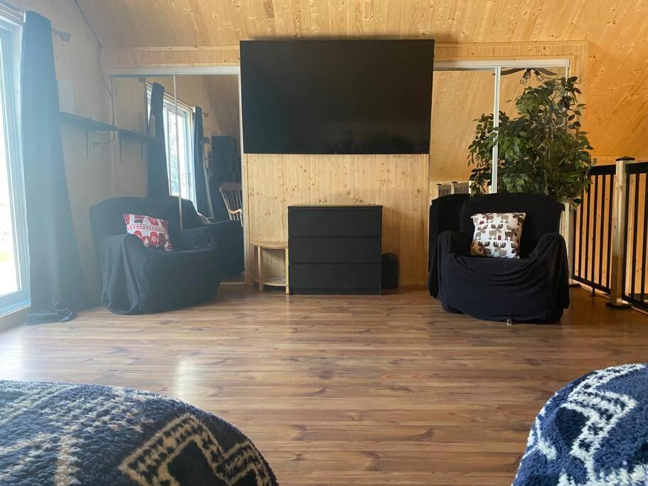 Le Jazz- Chalet Rustique/Chic Avec Spa Notre-Dame-Des-Bois Exterior foto